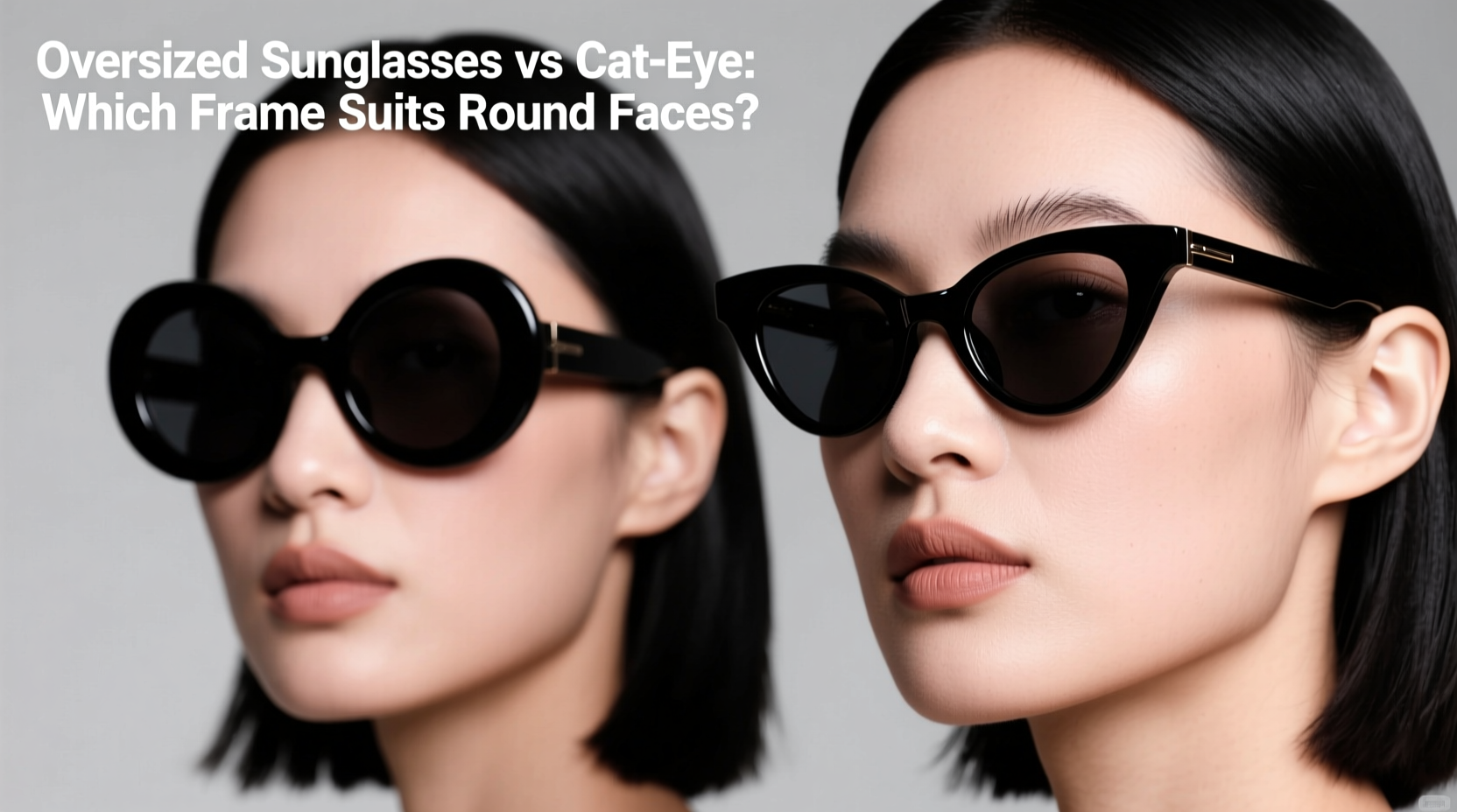 oversized sunglasses vs cat eye which frame suits round faces