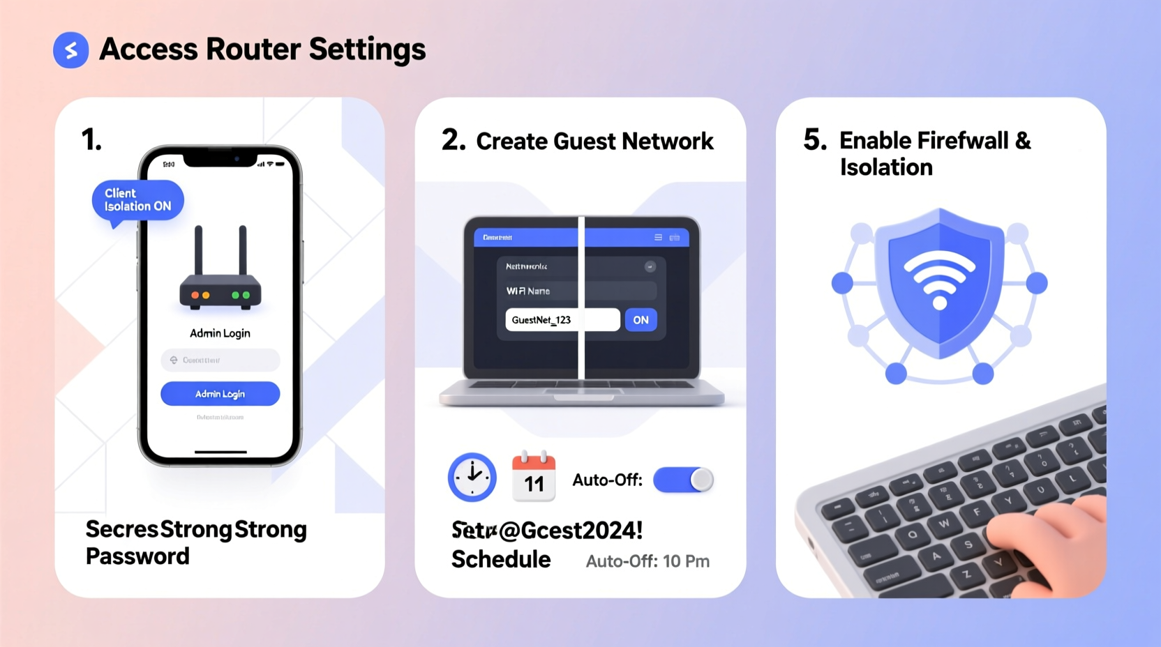 step by step guide to setting up a guest wifi network securely