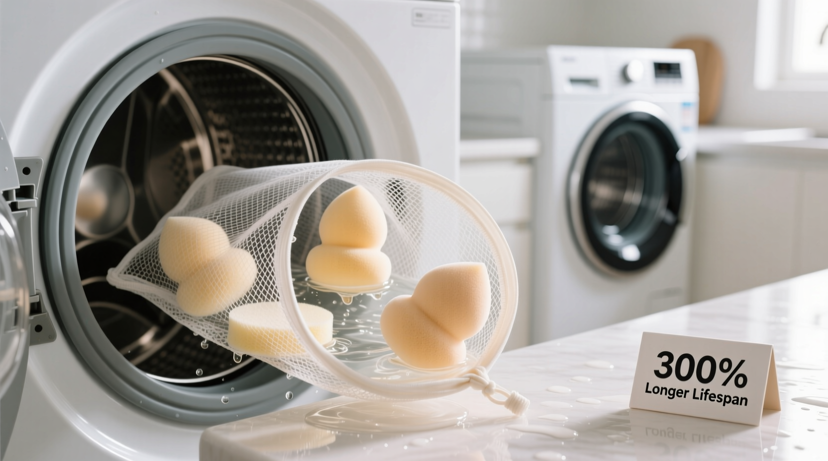 how to wash makeup sponges in washer safely