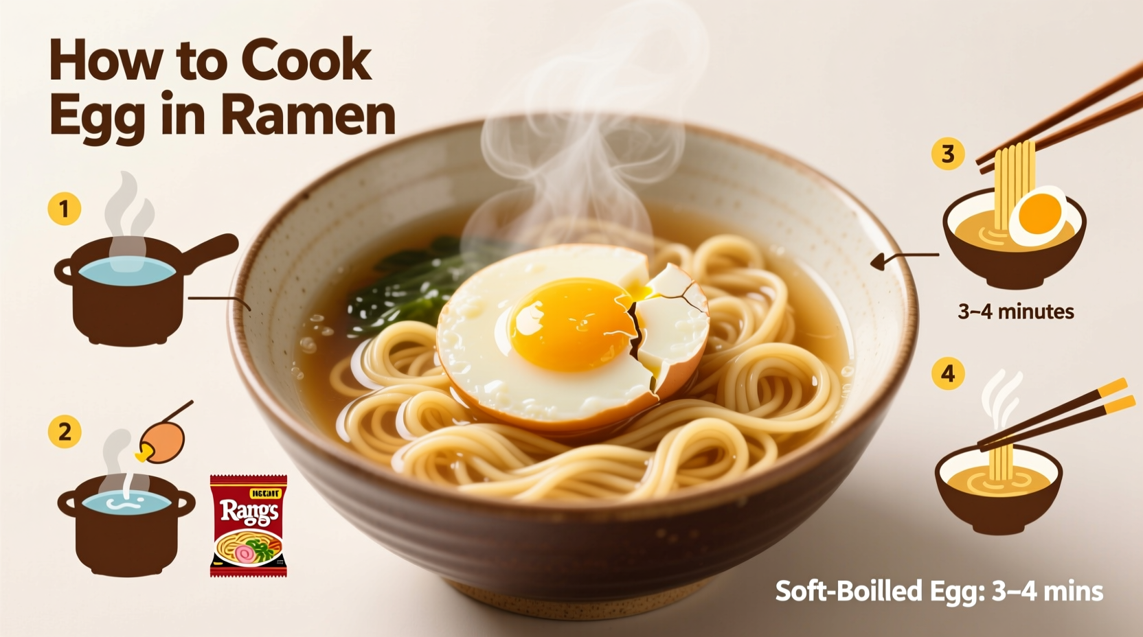 how to cook egg in ramen