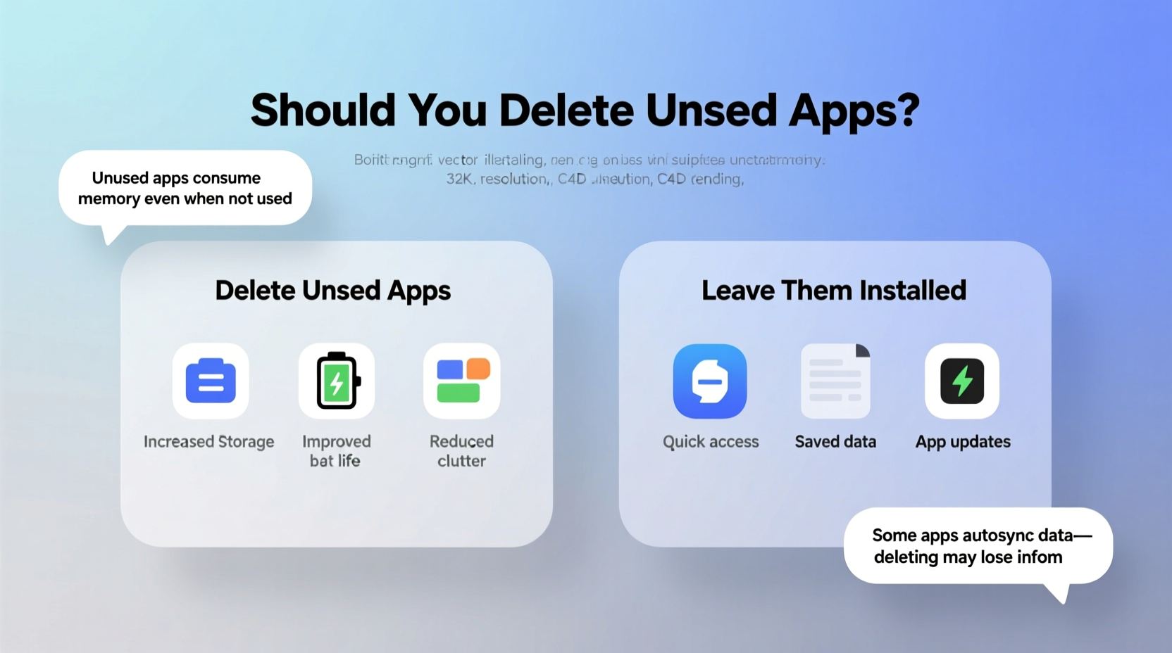 is it better to delete unused apps or just leave them installed