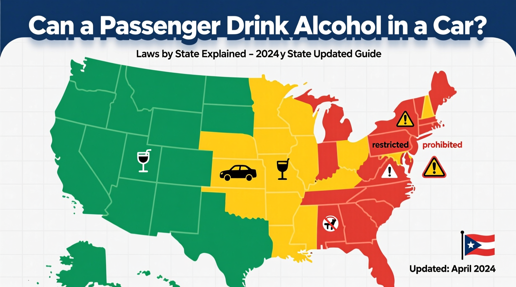can a passenger drink in the car