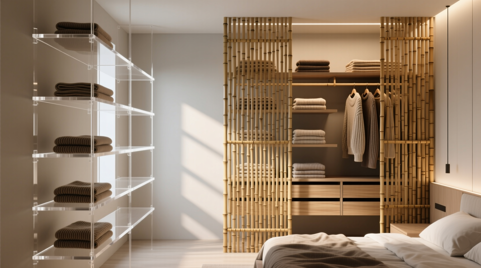 closet organization tips acrylic vs bamboo for knits