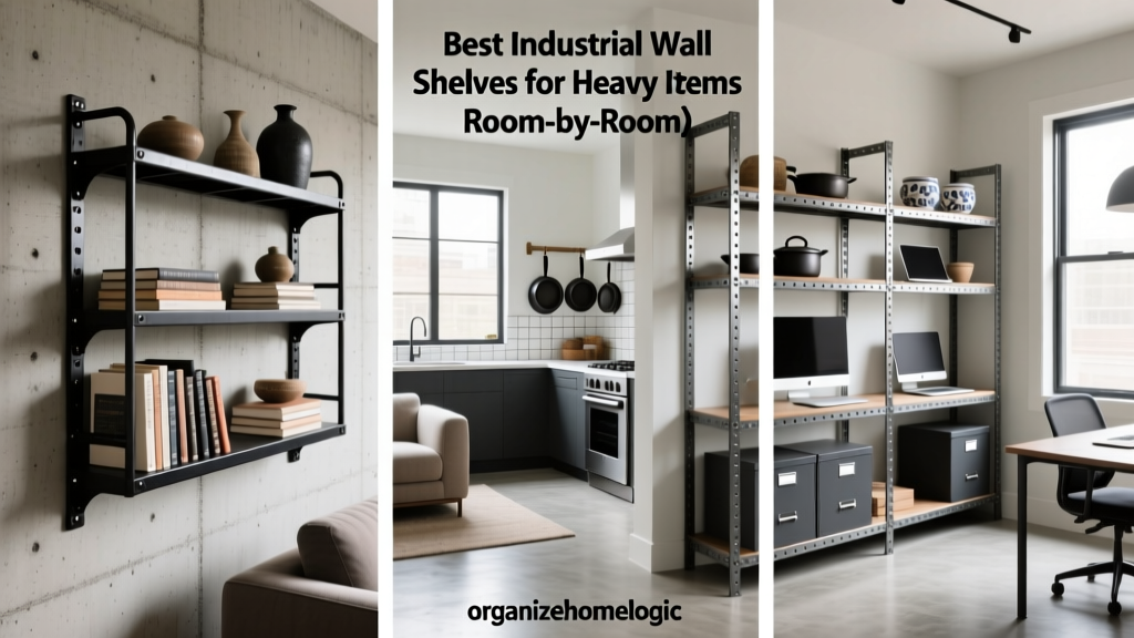 Best Industrial Wall Shelves for Heavy Items (Room-by-Room)