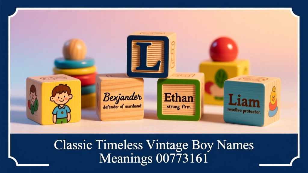 Classic Timeless Vintage Boy Names and Their Meanings: A Child Safety and Toy Industry Perspective