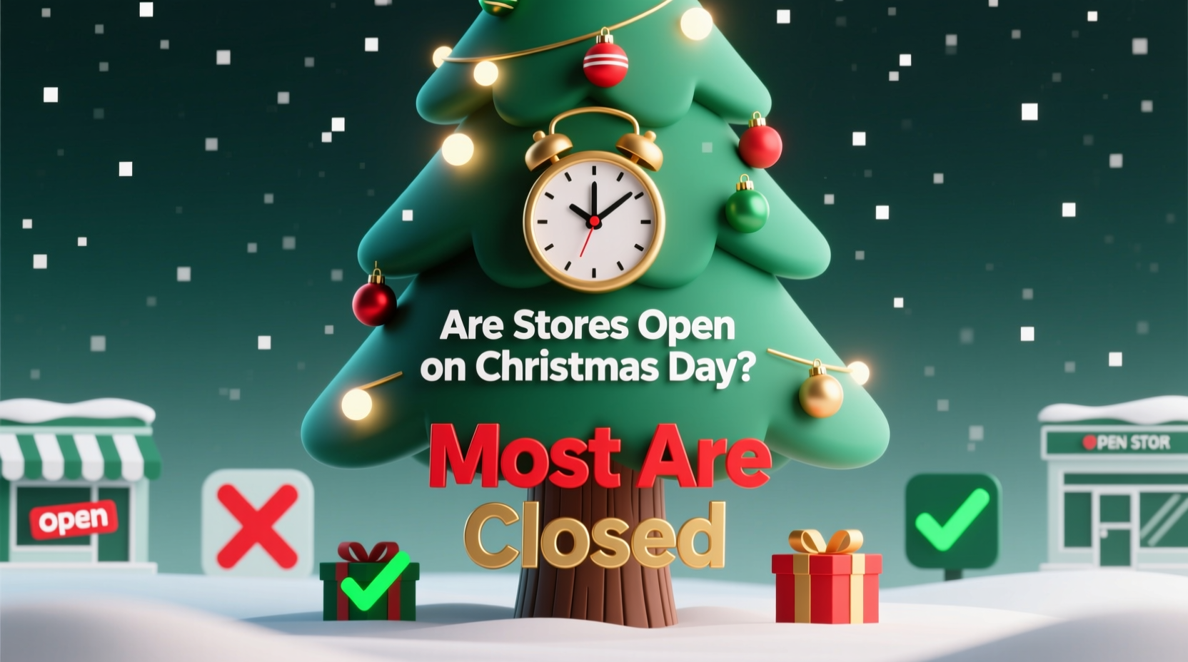 are any stores open christmas day
