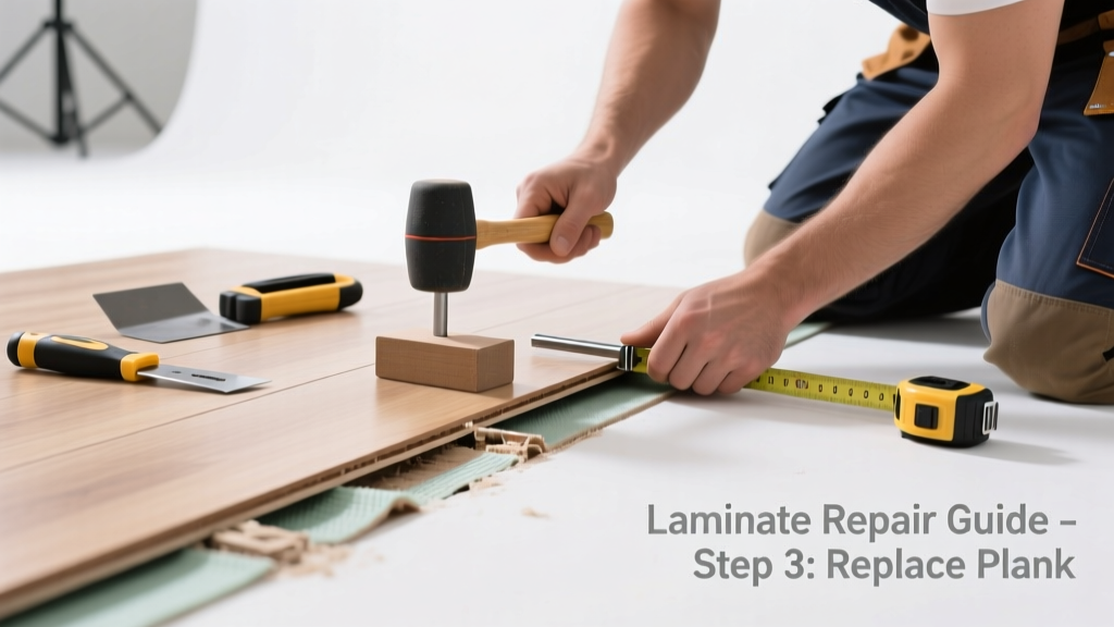 Fix Laminate Floor Gapping with Replacement Planks
