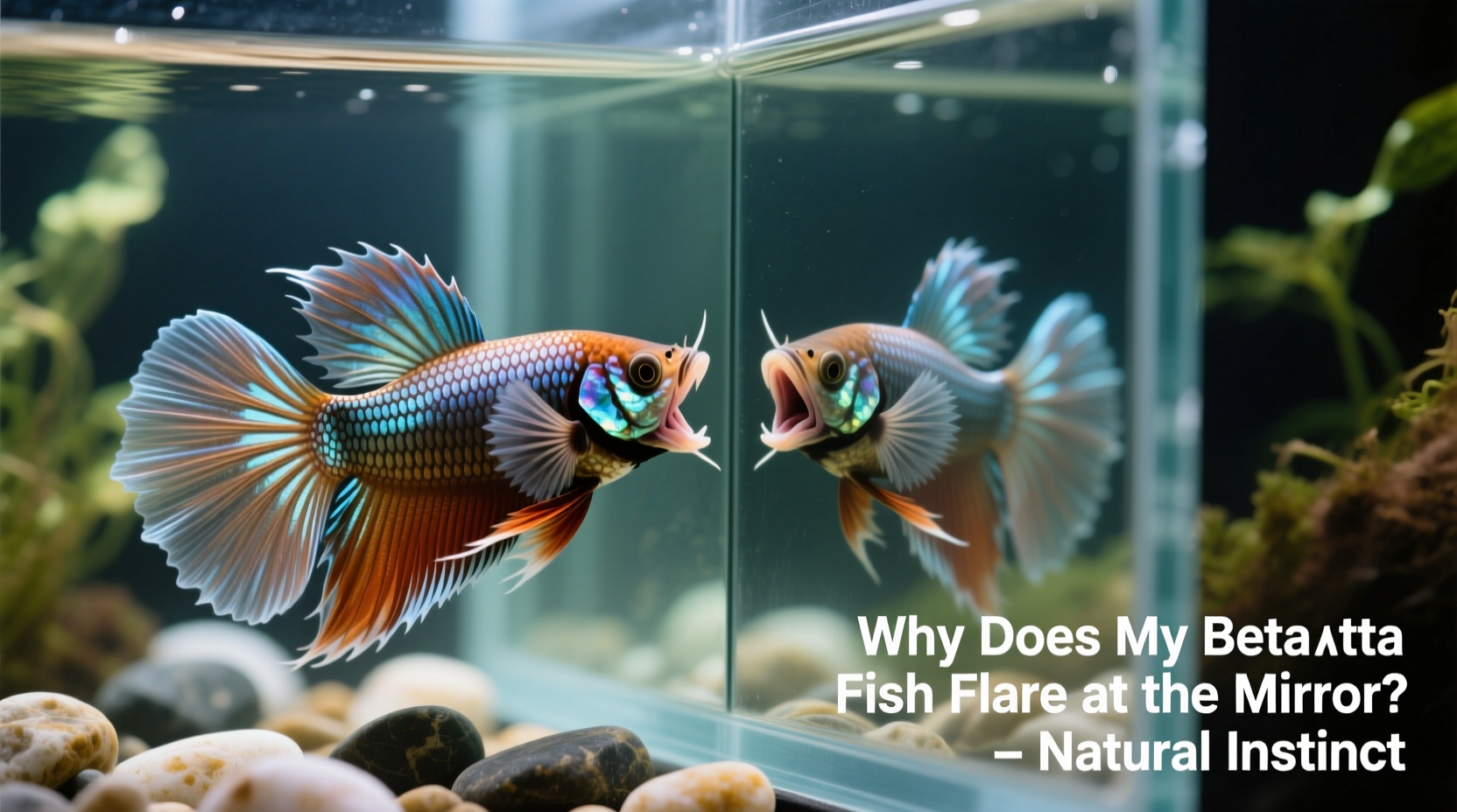 why does my betta fish flare its gills at the mirror natural instinct