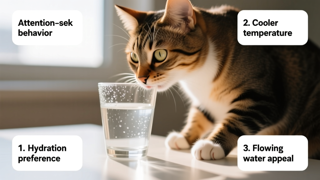 Why Does Your Cat Drink From Your Water Glass? 8 Common Reasons