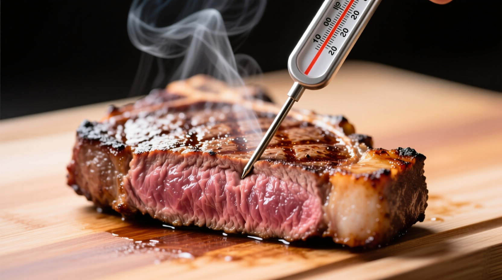 how to take meat temperature thermometer cooking doneness