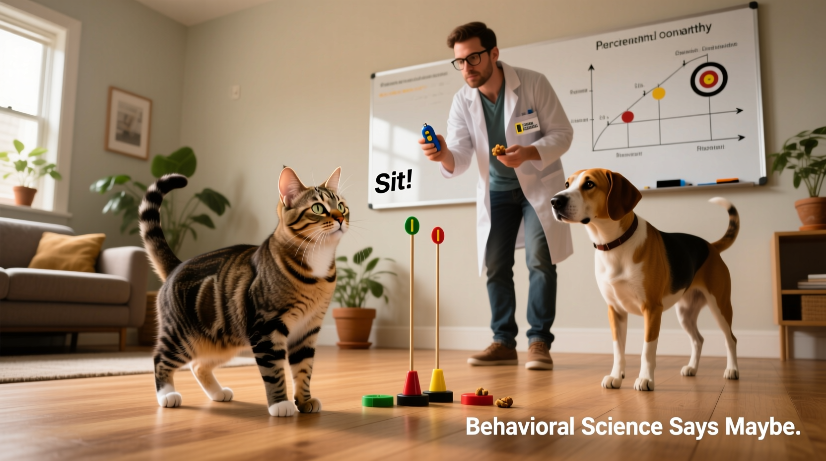 can you train a cat like a dog behavioral science says maybe