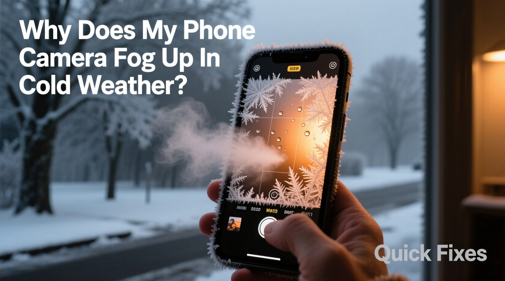 why does my phone camera fog up in cold weather and how to fix it fast