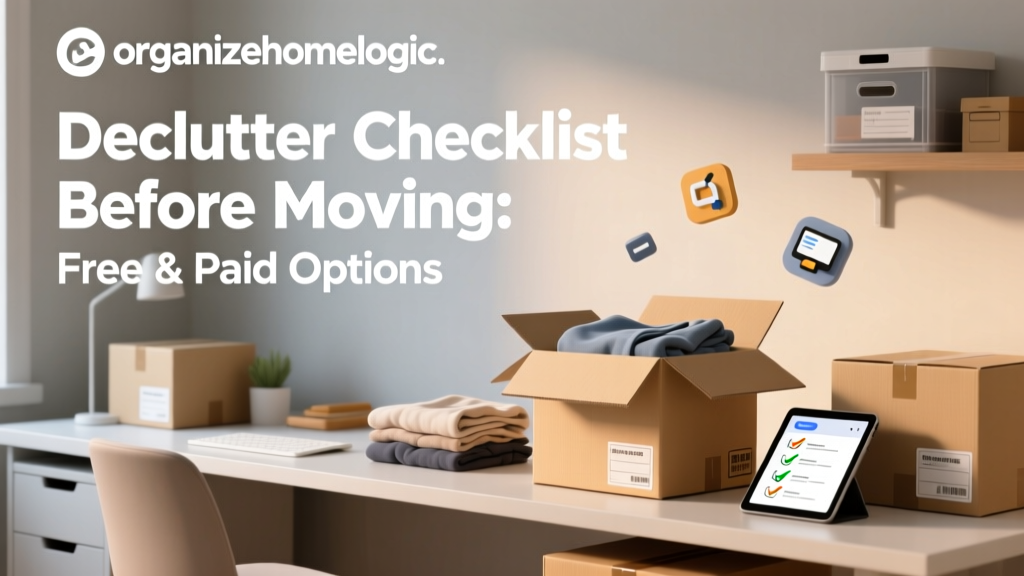 Declutter Checklist Before Moving: Free & Paid Options