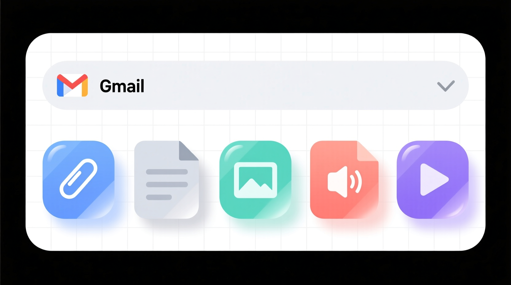 add attachment icons to gmail