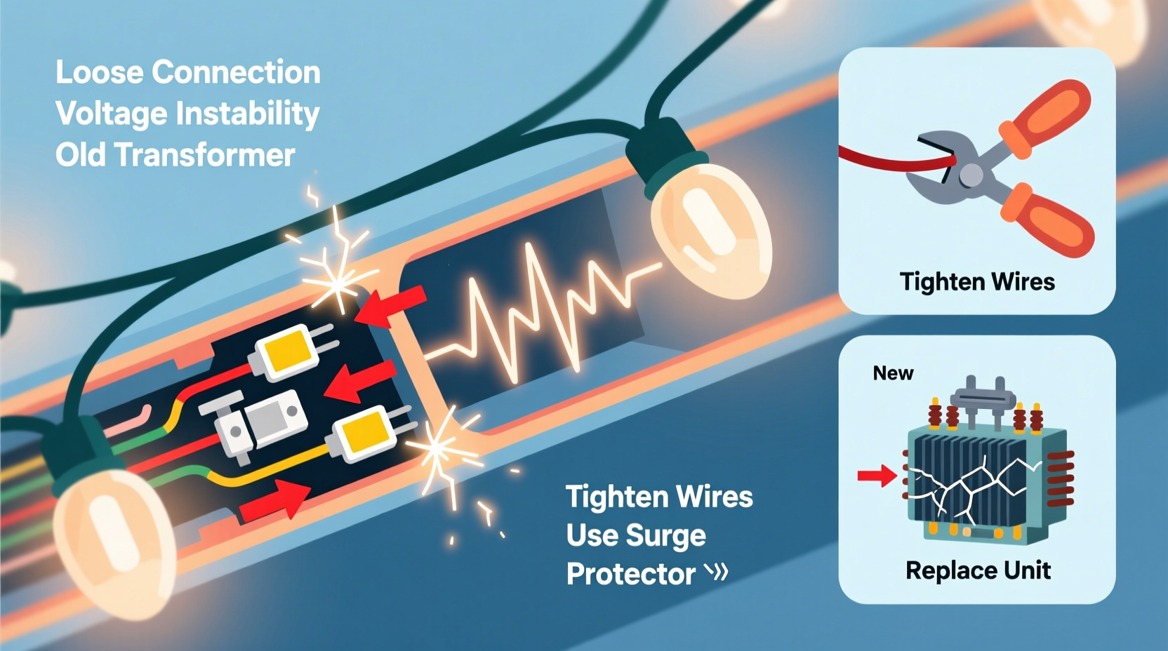 why do some christmas lights buzz and how to fix the noise