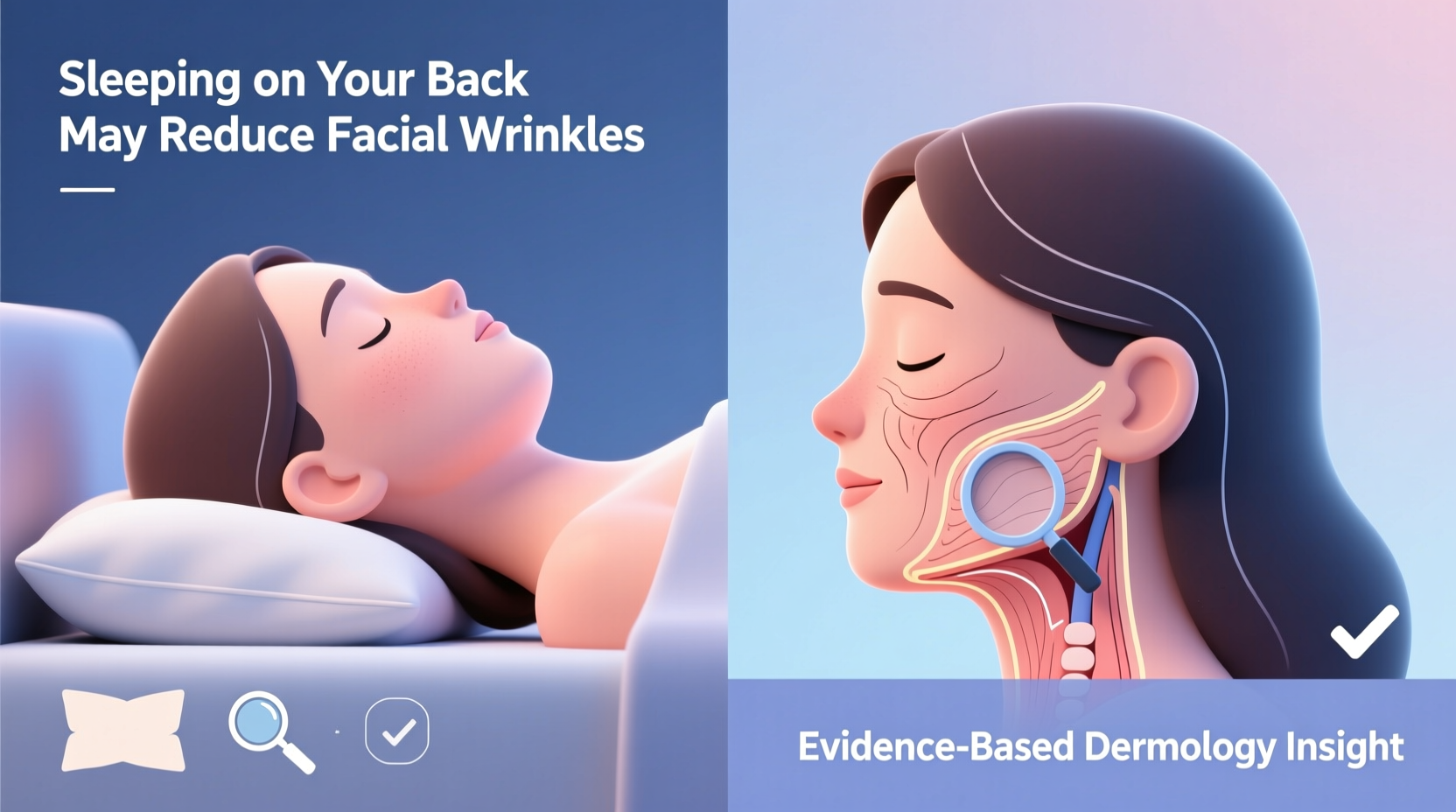can sleeping on your back really prevent face wrinkles and does it work