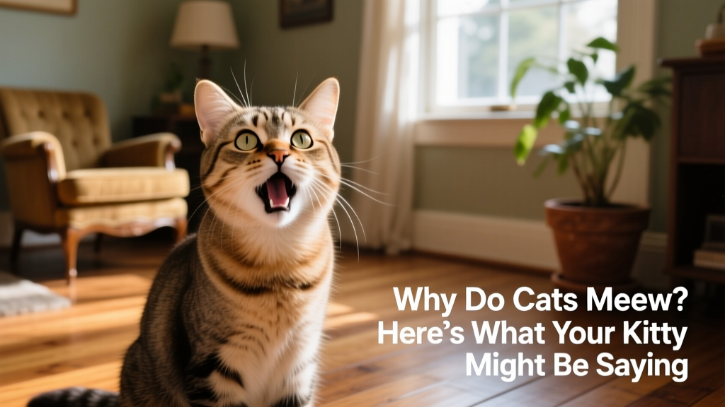 Why Do Cats Meow? Here’s What Your Kitty Might Be Saying