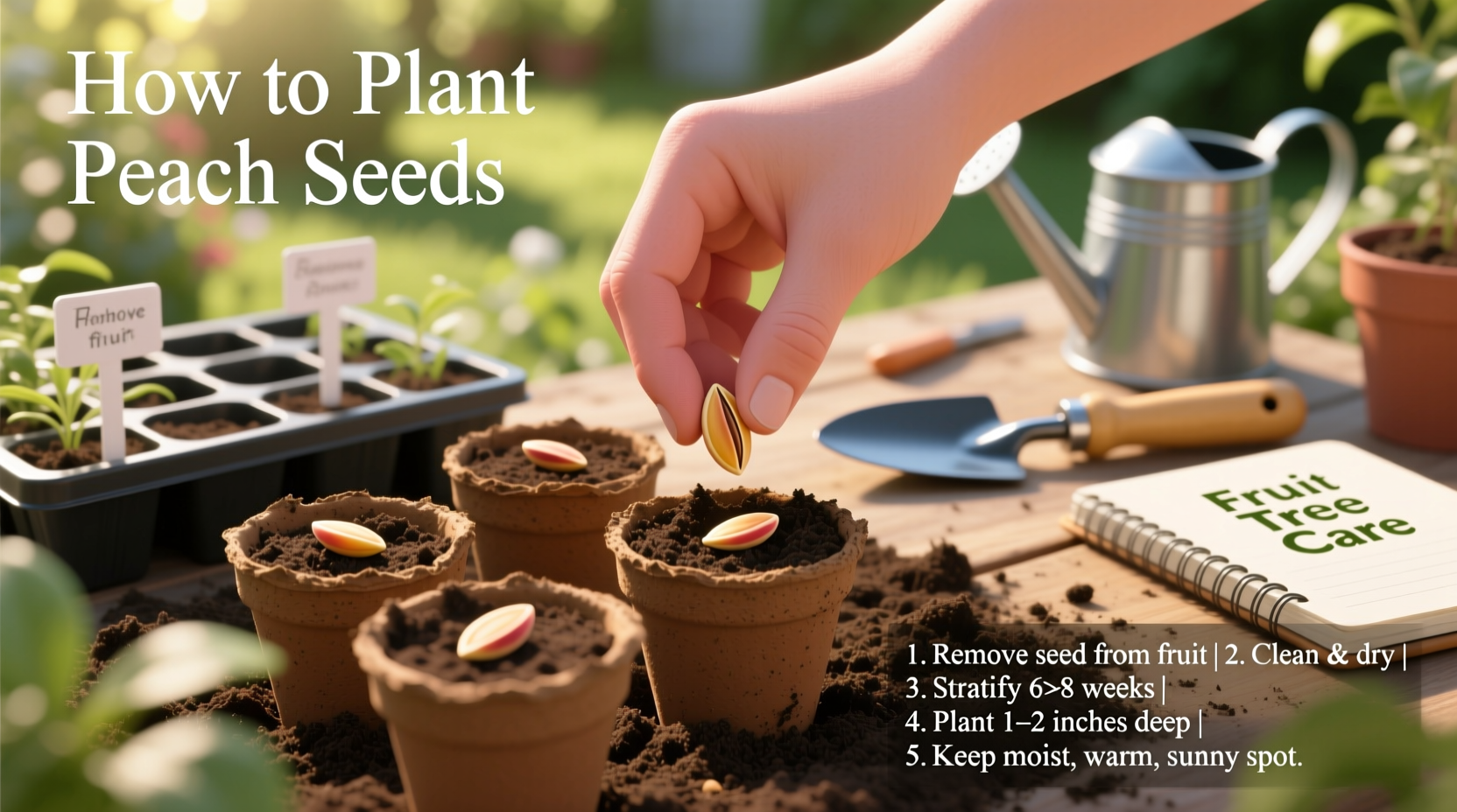 How to Plant Peach Seeds: Step-by-Step Guide