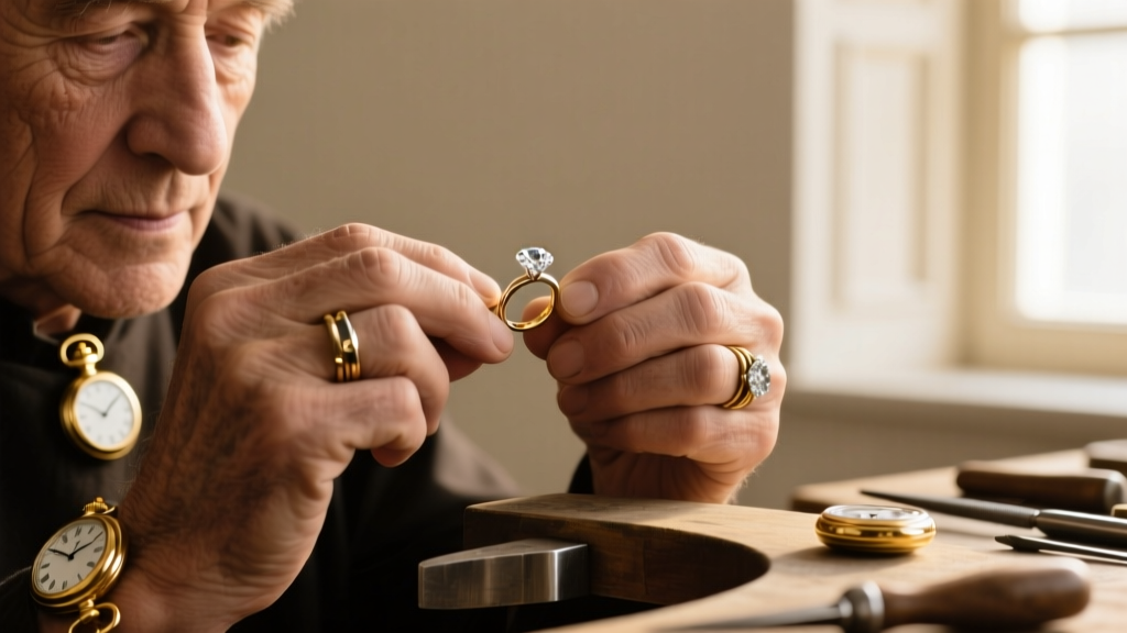 Close-up of a jeweler