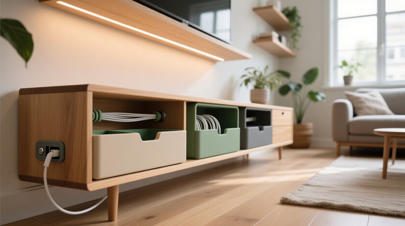 cord management boxes that blend into your home decor seamlessly