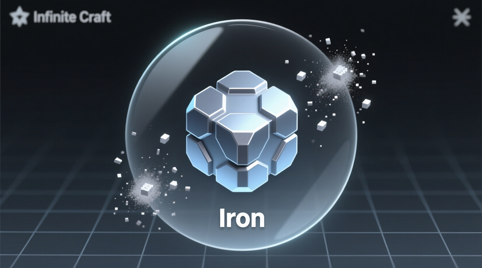Iron element icon in Infinite Craft game interface