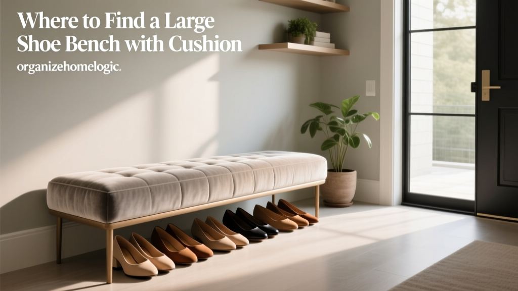 Where to Find a Large Shoe Bench with Cushion