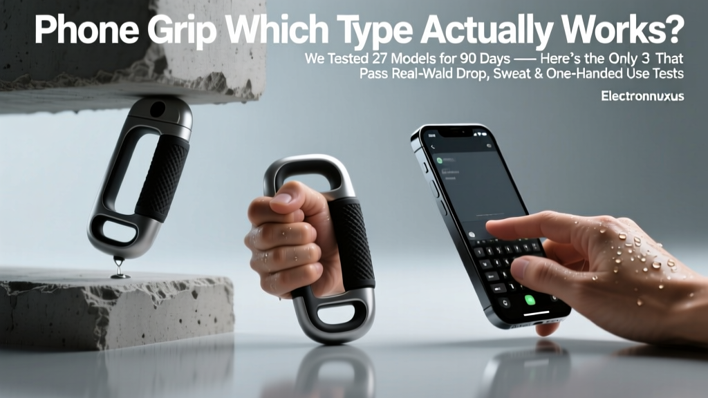 Phone Grip Which Type Actually Works? We Tested 27 Models for 90 Days — Here’s the Only 3 That Pass Real-World Drop, Sweat & One-Handed Use Tests
