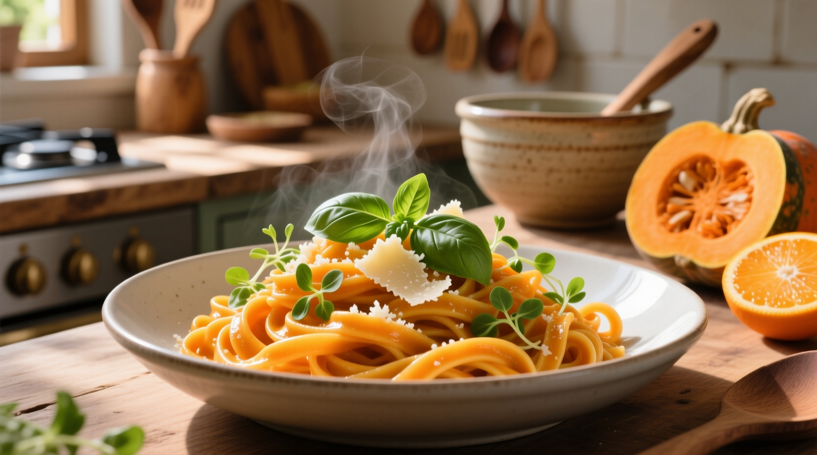 get healthier with a surprisingly tasty squash pasta