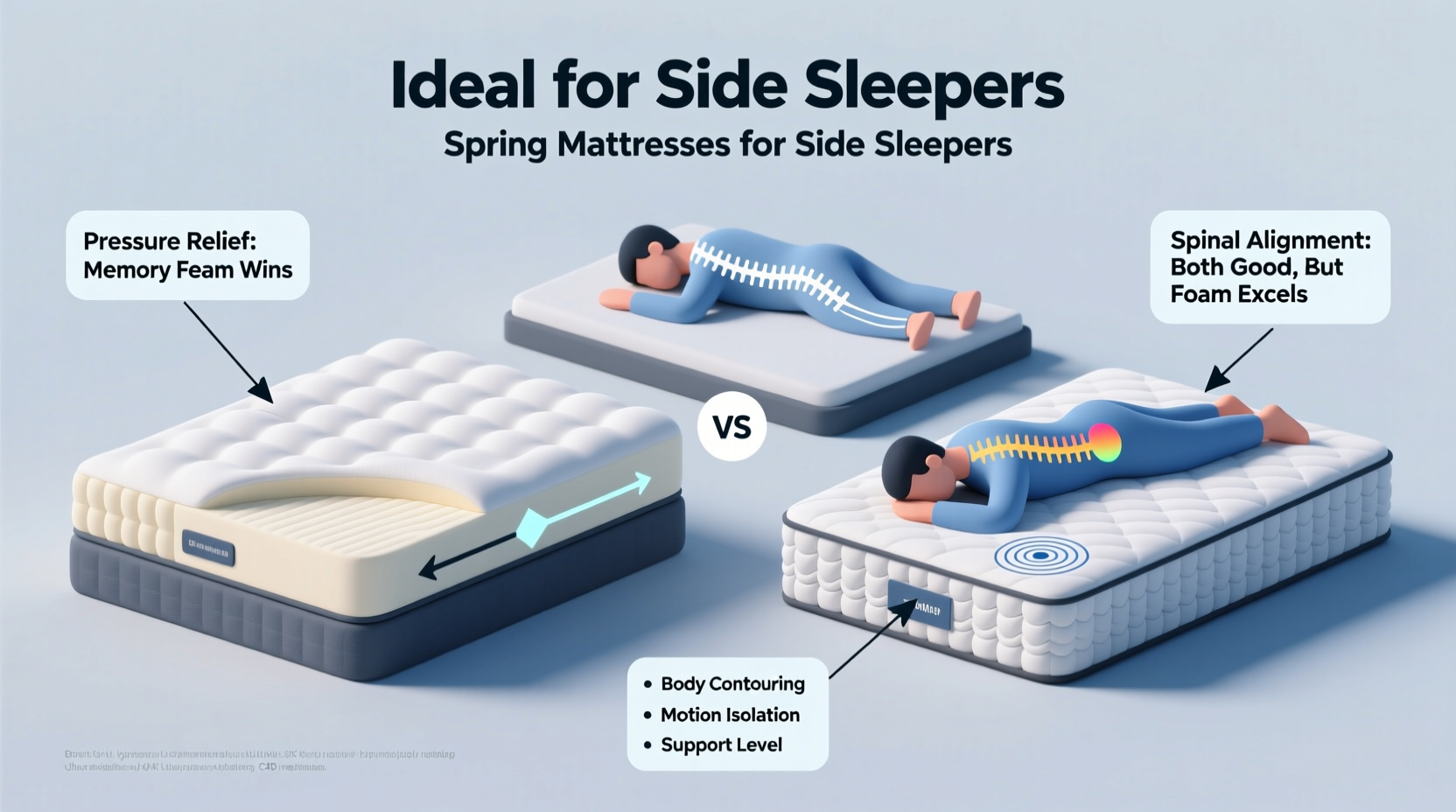 is memory foam better than spring mattresses for side sleepers