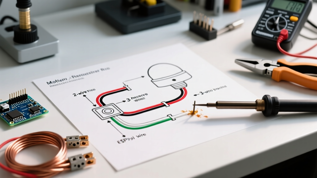 Step-by-Step Wiring Diagram for Motion Sensor Light Installation