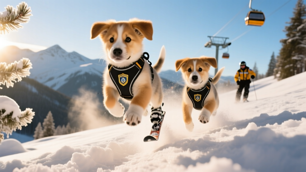 We'd Be Lucky to Have These Cute and Heroic Ski Patrol Pups Save Our Lives