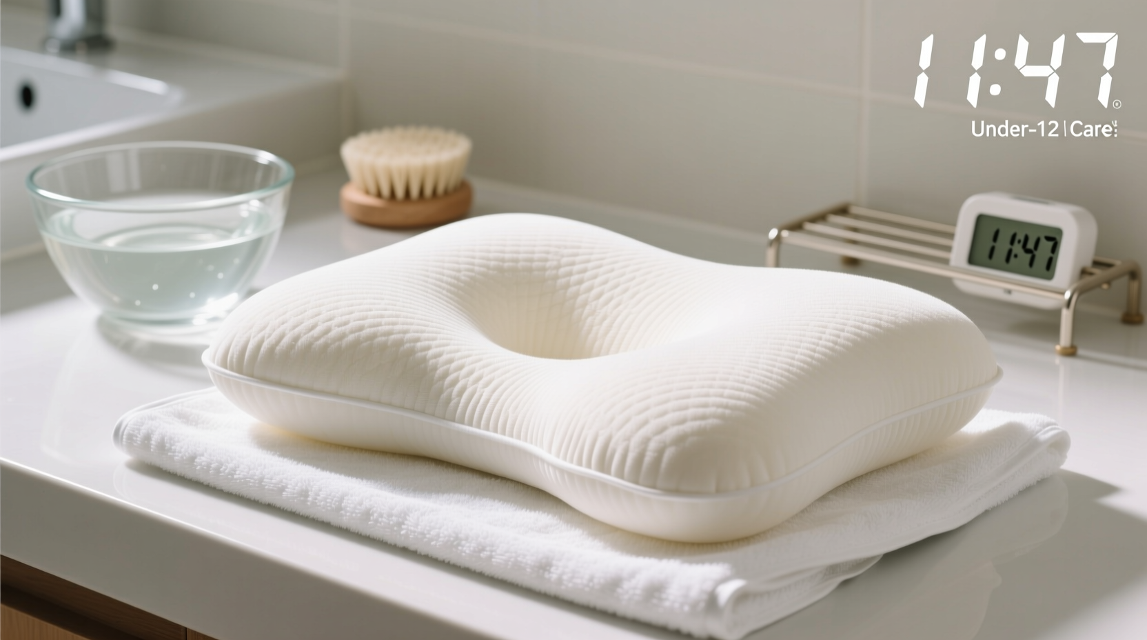 how to clean a memory foam travel pillow safely