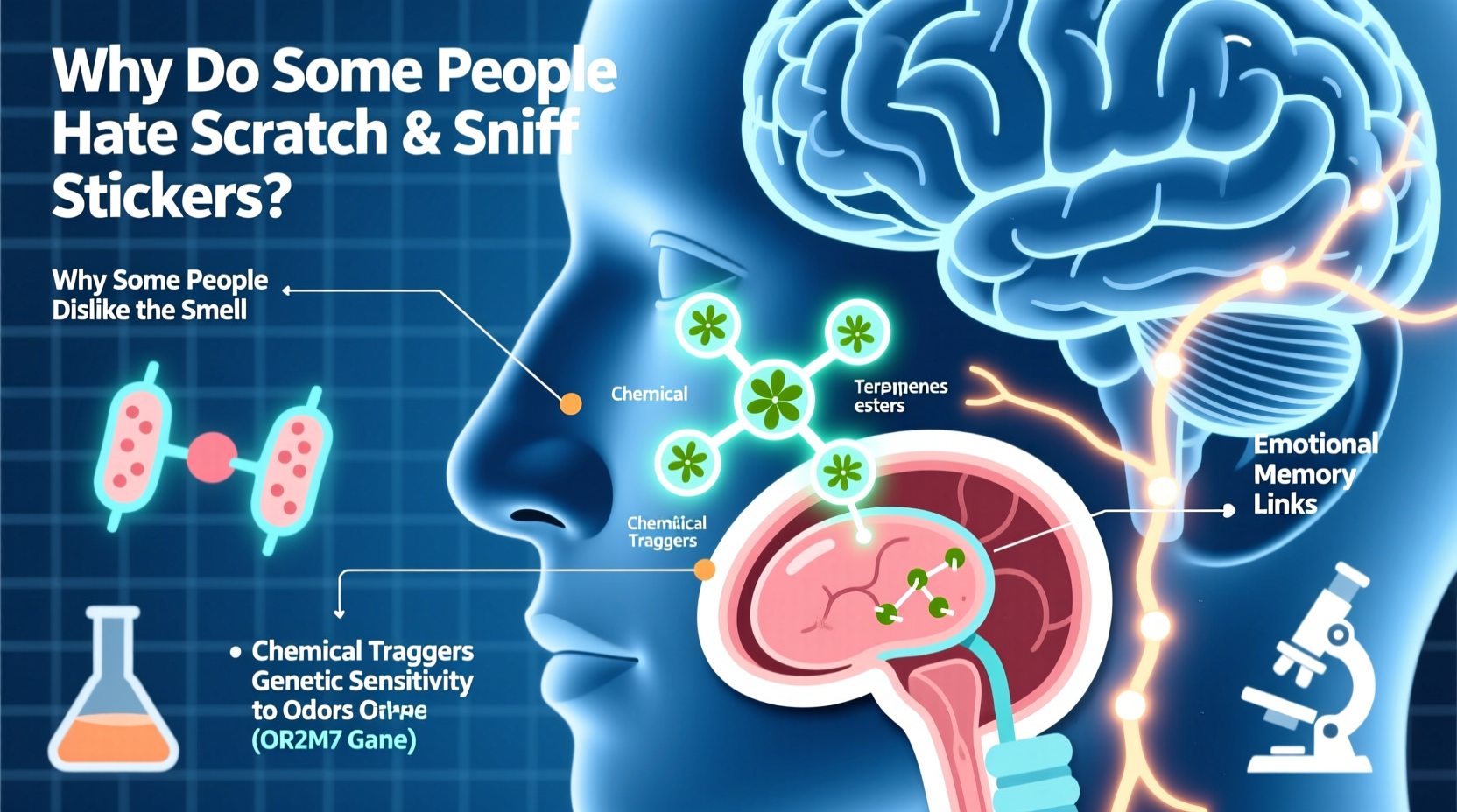 why do some people hate scratch and sniff stickers science behind the reaction