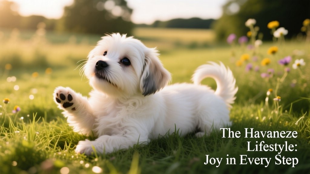 havanese puppy in grass