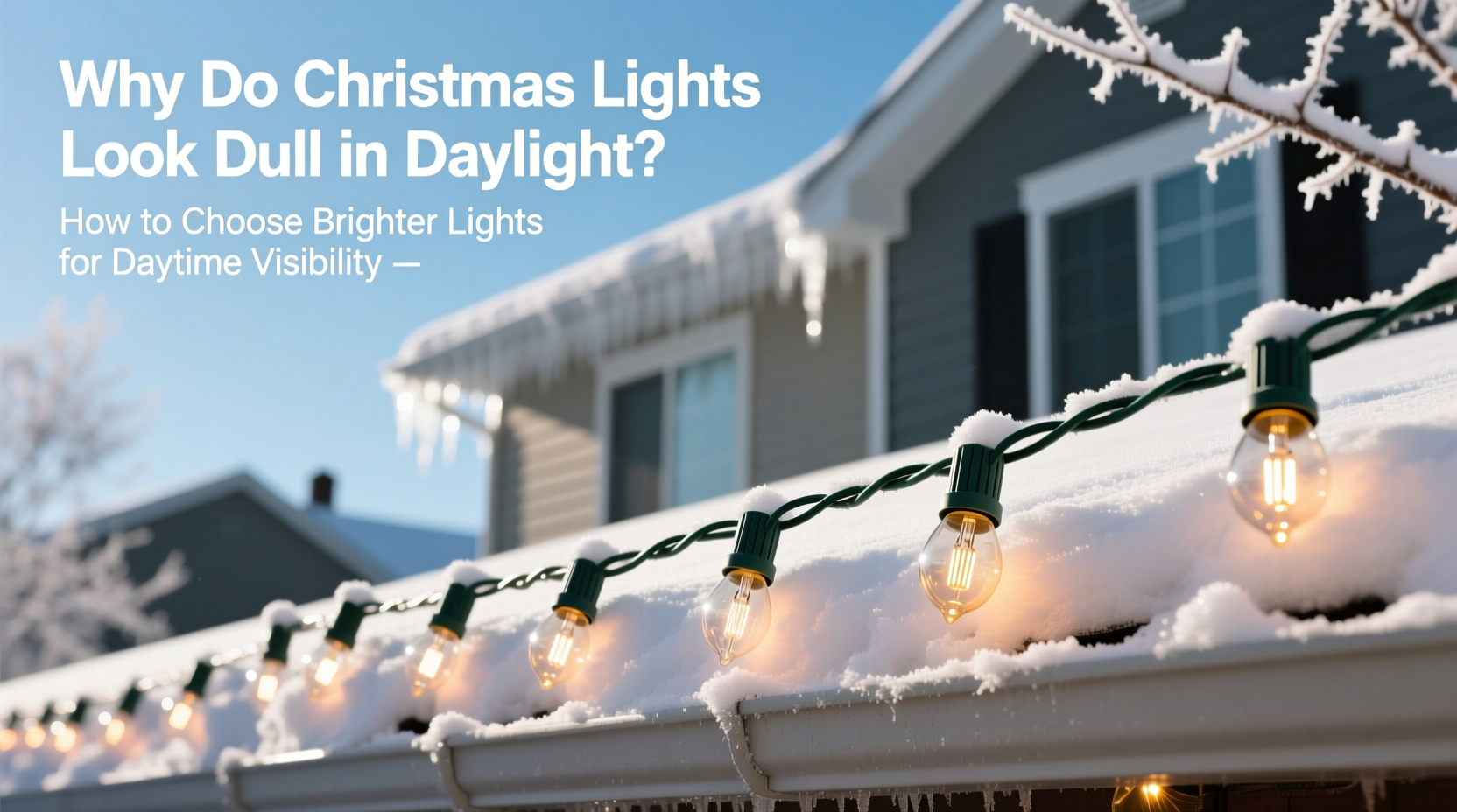 why do my christmas lights look dull in daylight and how to choose ones with better daytime visibility