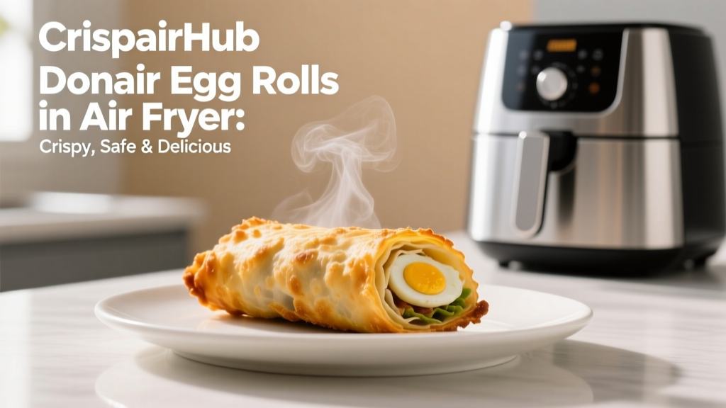 Donair Egg Rolls in Air Fryer: Crispy, Safe & Delicious