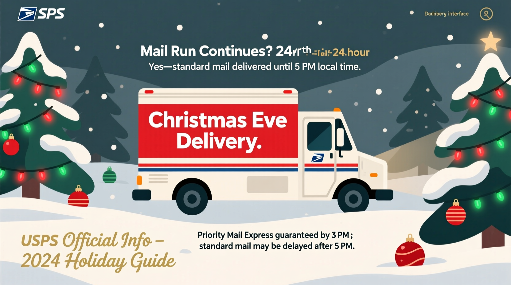 does the mail run christmas eve