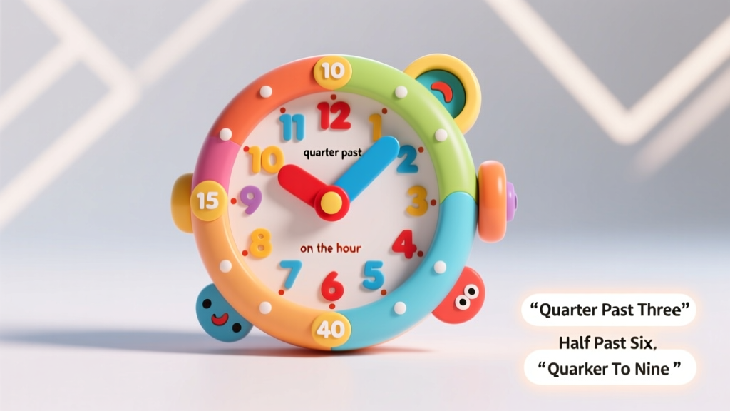Telling Time: Mastering Quarter Hours for Early Learners (A Child Safety & Development Guide)