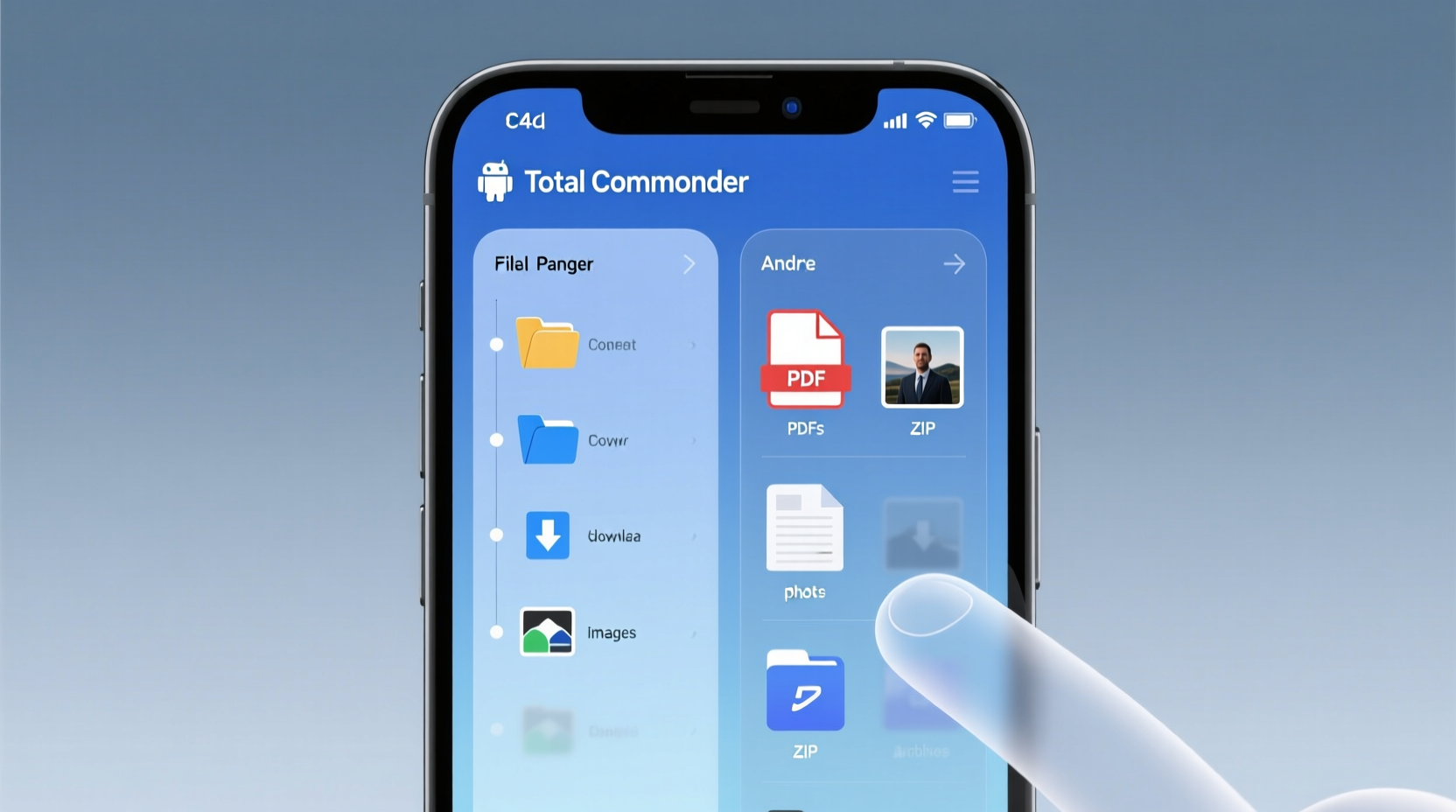 total commander for android offers unique dual pane fil