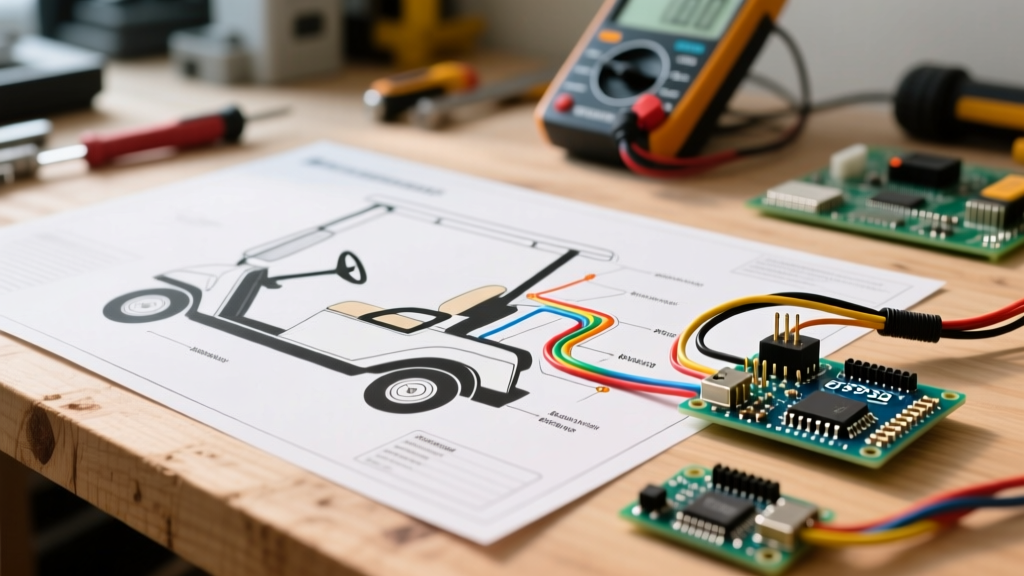 Using an Electric Golf Cart Wiring Diagram to Troubleshoot Faults