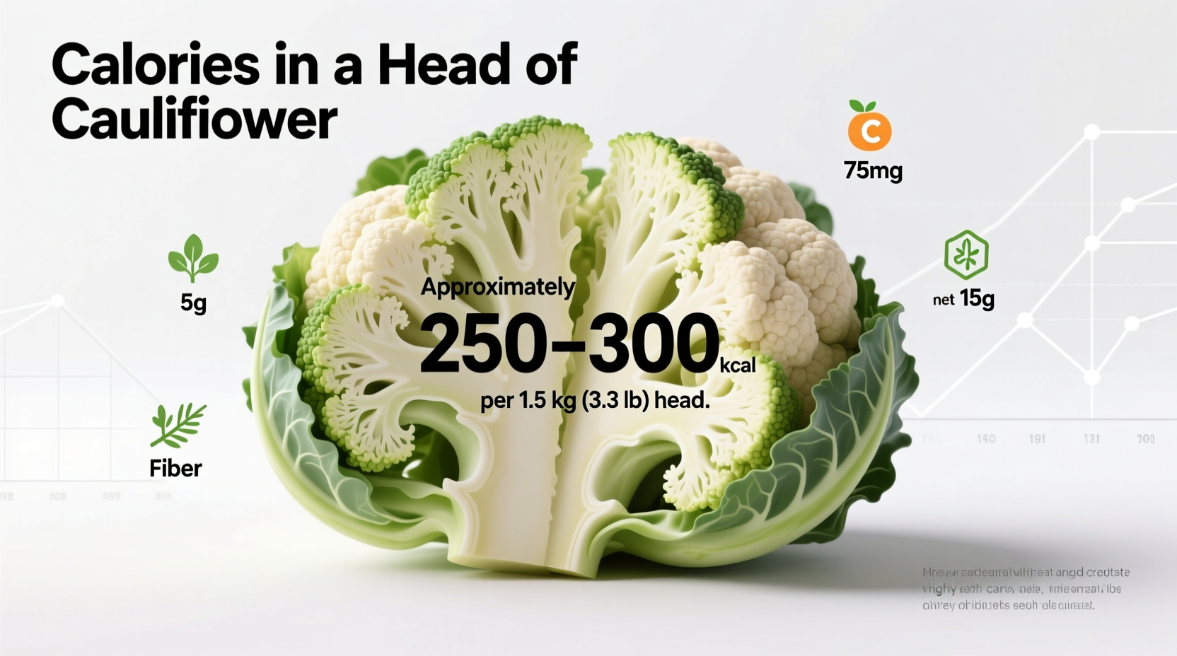 Cauliflower Head Calories: Exact Count by Size (2024 Data)