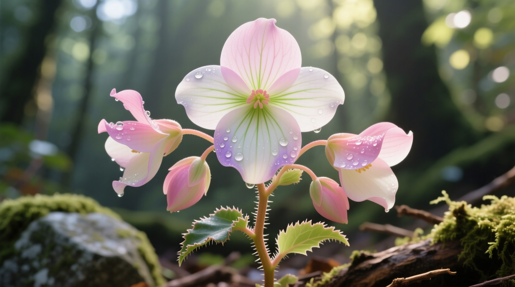 what do begonia flowers look like