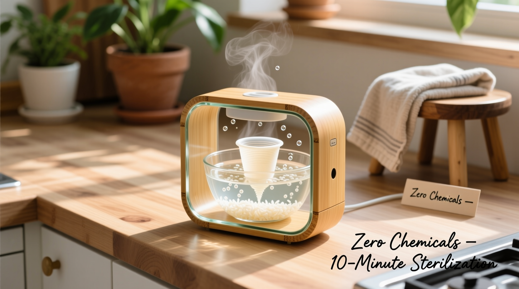 eco friendly cleaning rice water sterilizer care
