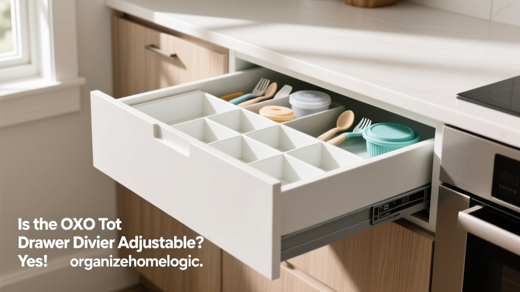Is the OXO Tot Drawer Divider Adjustable? Yes!