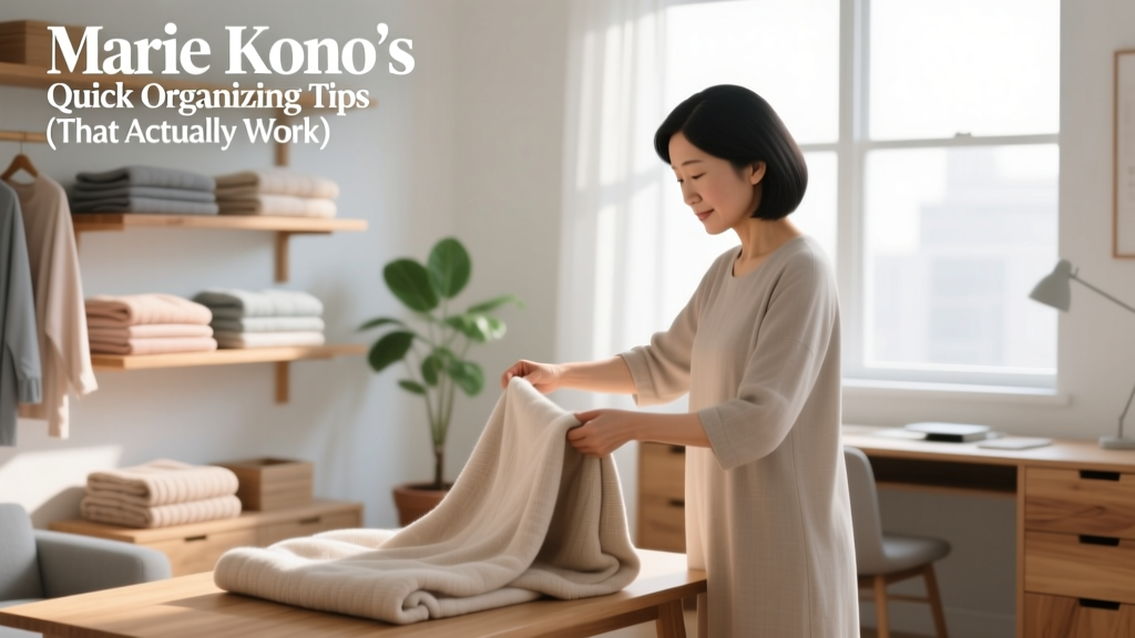 Marie Kondo's Quick Organizing Tips (That Actually Work)