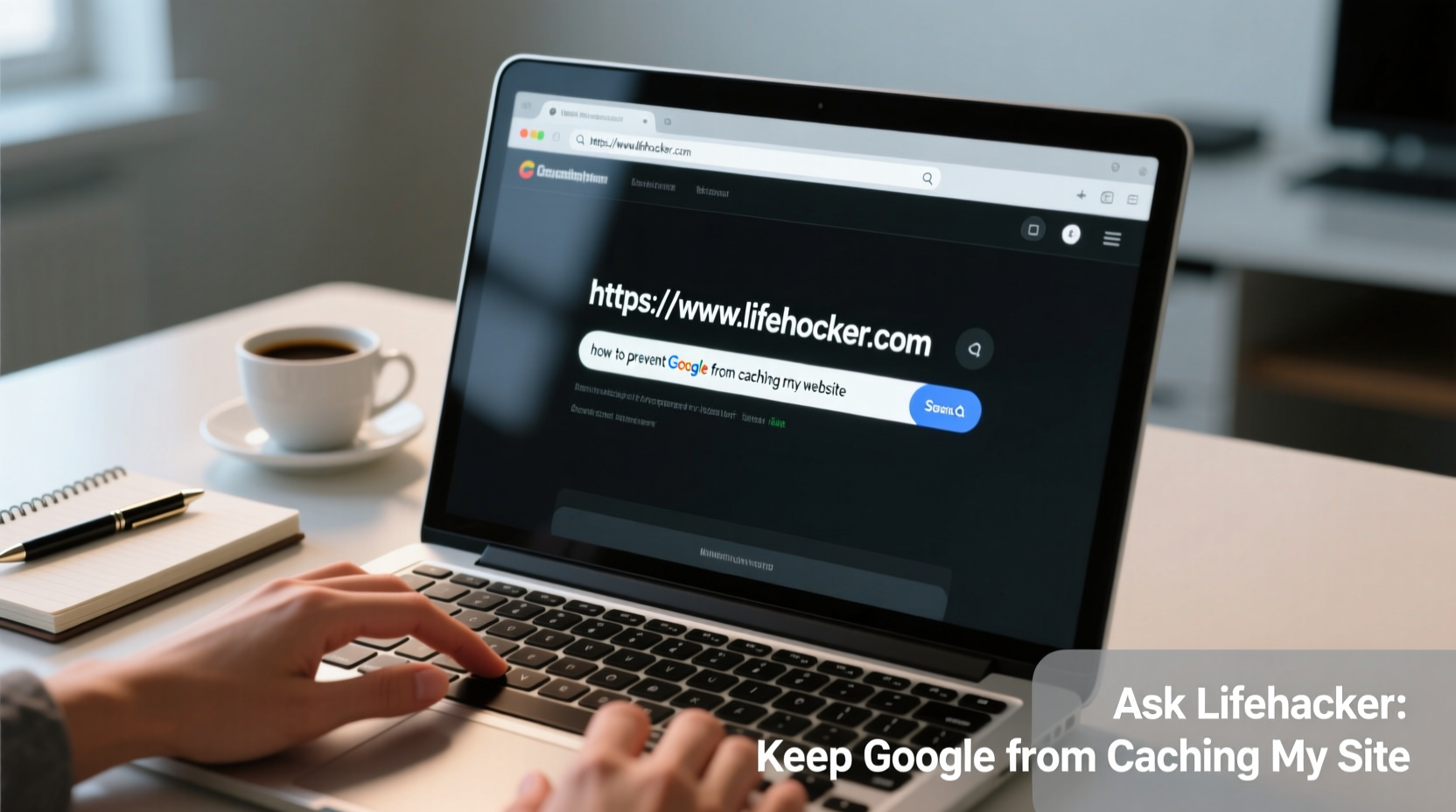 ask lifehacker keep google from caching my site