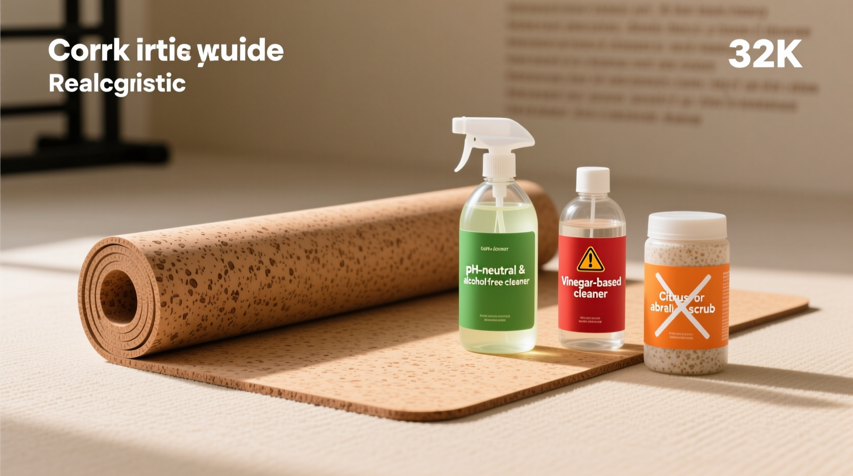 cork yoga mat cleaners rubber backing safety