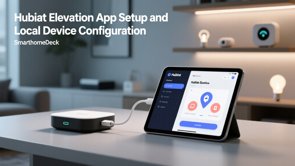 Hubitat Elevation App Setup and Local Device Configuration