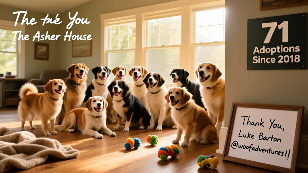 The Asher House has already helped get 71 dogs adopted as of May 2018. Photography by Luke Barton (@woofadventures1).