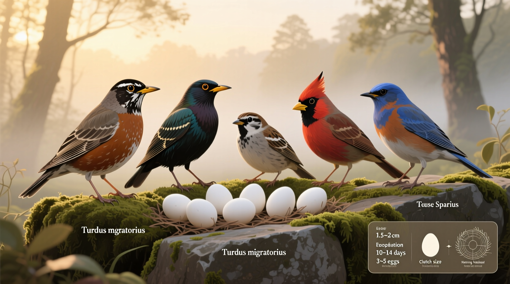 Birds That Lay Small White Eggs: Species and Facts